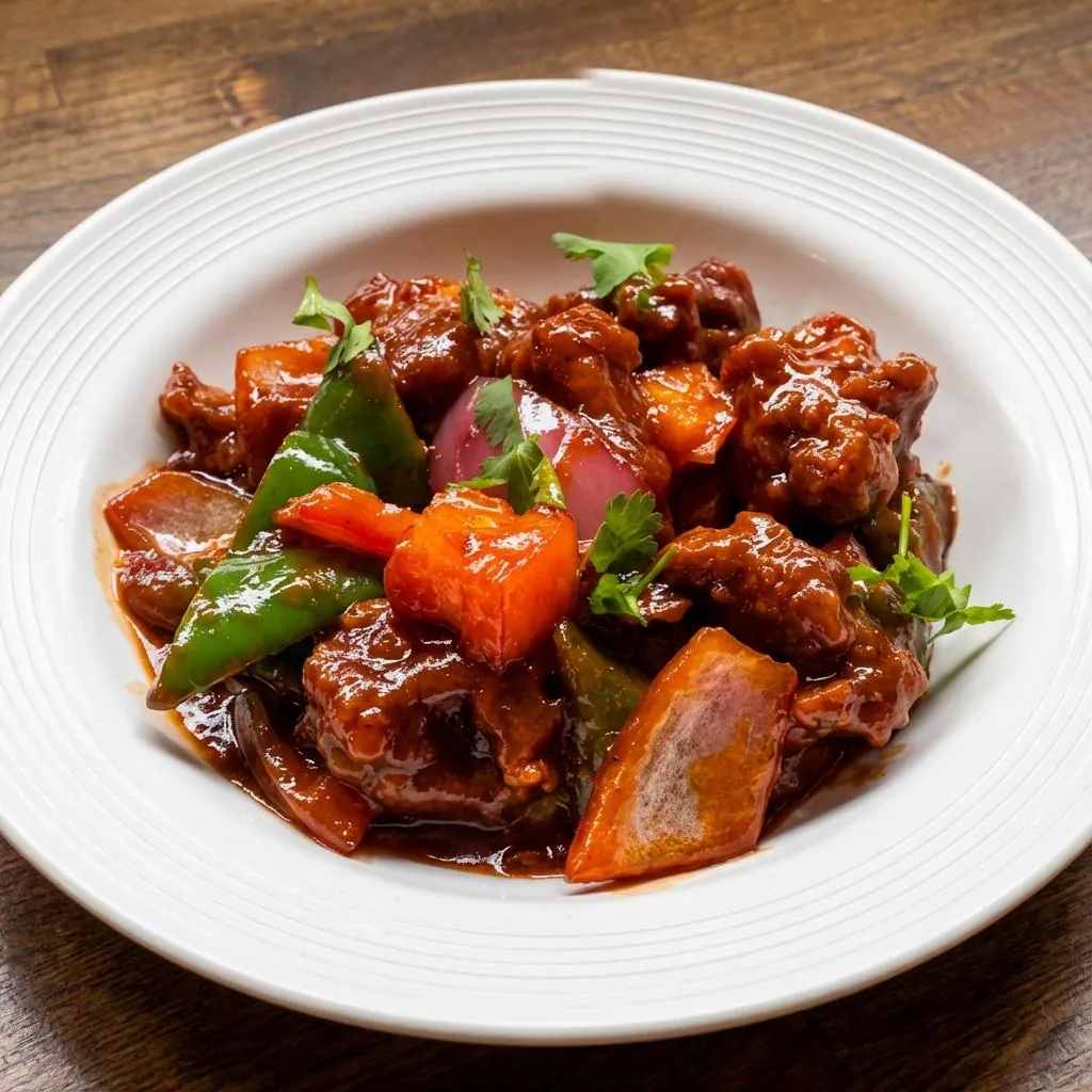 Chili Chicken at Aama Lama Nepalese Cuisine, Restaurant in Malden