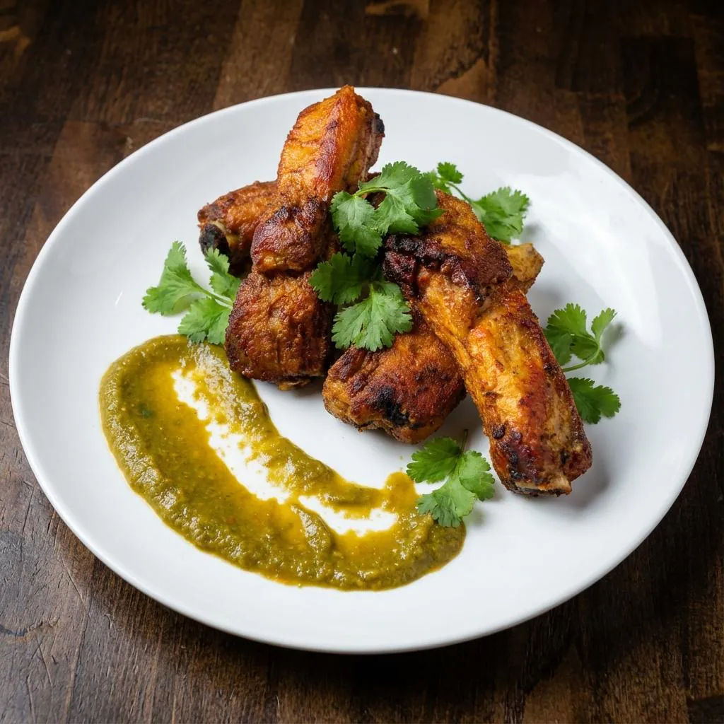 Pork Ribs at Aama Lama Nepalese Cuisine, Restaurant in Malden